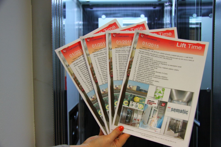 LC zpravodaj výtahových novinek - Lift Time, vydání 01/2015