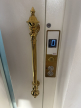 Výtahy LINE, Vodní, Praha, zlatá kabina